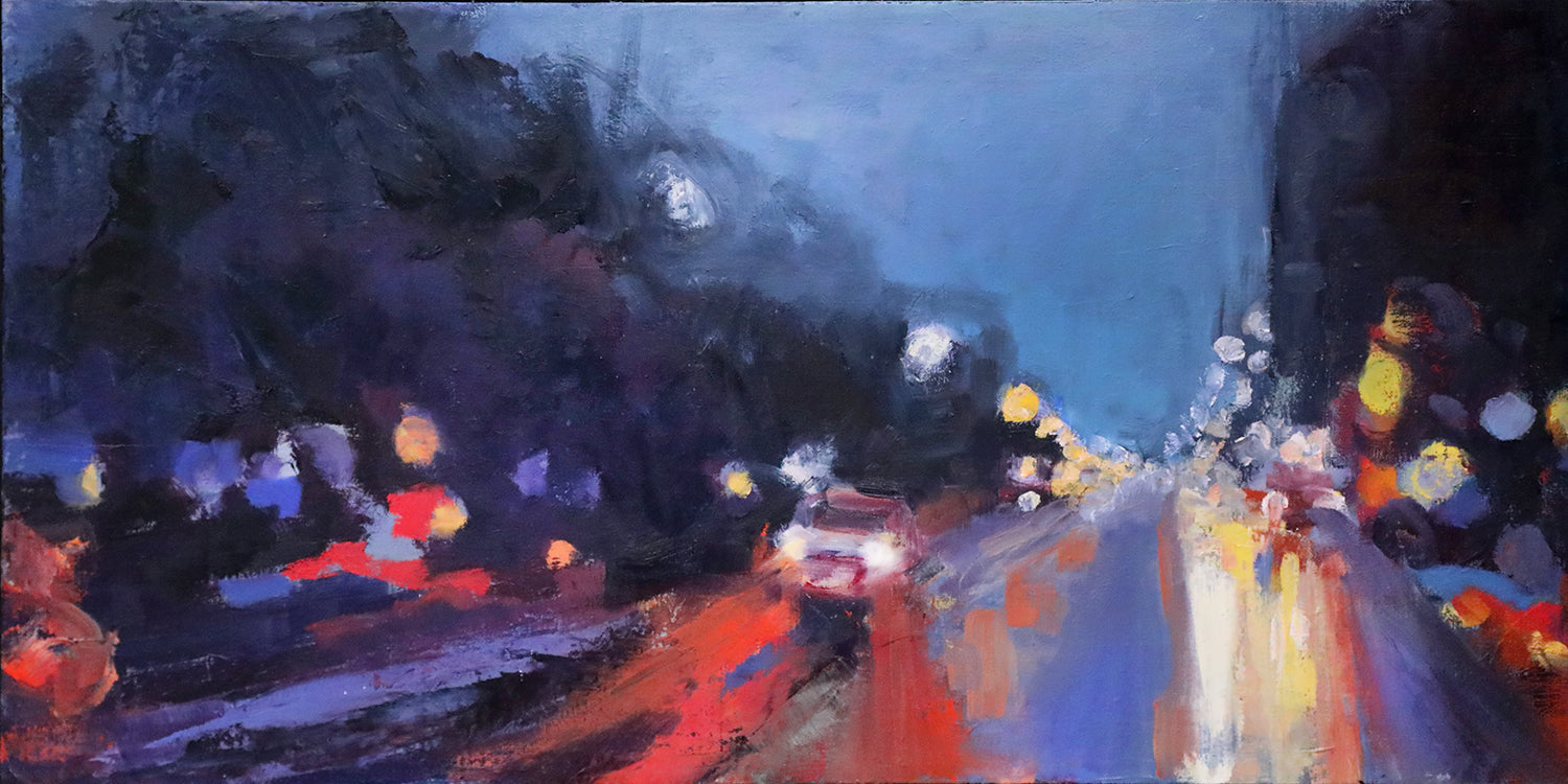 "Wet Glow" 15"x30"